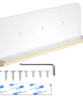 Trash Cabinet Foot Pull Hands Free Foot Pedal Opener kit with mounting screws and adhesive, acrylic and wood base, kitchen use