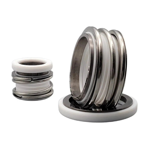 Heavy Duty Mechanical Seal 109 For Industrial Pumps And Motors Rock Solid Shaft Sealing Ring white and metallic rings set