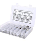 Stainless Steel Thread Repair Kit with M6 to M18 inserts in storage case, ideal for stripped threads in auto or home projects.