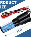 Universal Hard Start Kit For Refrigerators And Freezers With Heavy Duty Capacitor Plus Connectors, 5.8 in size, with wiring.