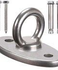 Heavy Duty Wall And Ceiling Mount Bracket For Suspension Gear With A 2800 LB Capacity Built Straight Up Solid To Secure Aerial Yoga Hammocks Resistance Bands And Battle Ropes At Home, includes screws and bolts.