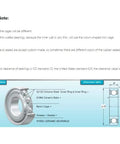 Image showing Heavy Duty Hybrid Ceramic Bearings 8x16x5mm Abec-1 with Si3N4 balls and chrome steel ring specifications.