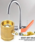Heavy Duty Brass Ball Valve Two Inch Smooth Pass Minimal Drag Shut Off Handle For Plumbing Gas Pipes And Water Hookups Rust Proof Hardware near kitchen faucet