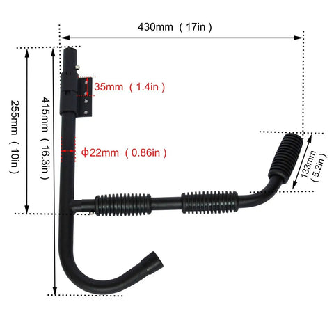 Game Changing Heavy Duty Kayak Wall Hanger Mounts Support Eighty Pounds While Swinging Out Of The Way Saves Major Garage Floor Space With Rock Solid Steel Construction For Any Canoe Or Boat dimensions and details.