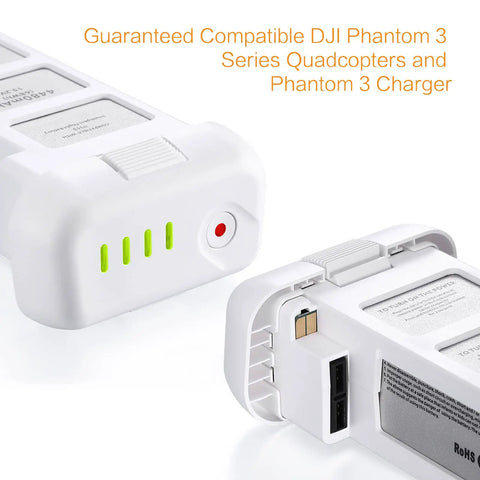 Phantom 3 Replacement Intelligent Flight Battery 4480mAh 15.2V 68Wh for DJI Phantom 3 Standard Pro Advanced 4K SE Drone