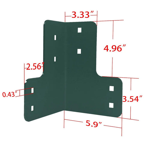 Heavy Duty Workbench Bracket Kit 8 Pack 4mm Steel Corner Brackets For 2x4 Lumber Rust Resistant Powder Coated Easy DIY Assembly With Screws Included Durable Garage Shelving And Framing Hardware.