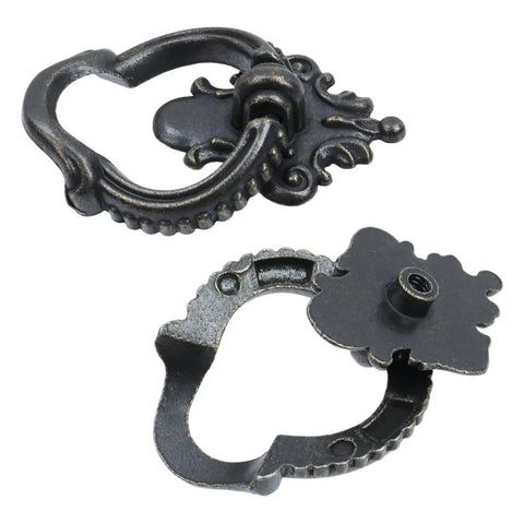 Kick Your Cabinet Digs Up a Level With Rad Vintage Ring Handles. Sturdy metal hardware pulls with ornate design.