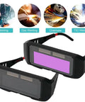 Badass Auto Darkening Welding Goggles with Instant Arc Sensing for Pro Level Eye Protection, black, low profile design, comfortable fit.