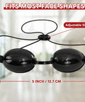 Top Shelf 4 Pack Semi Clear Safety Glasses For Tanning Beds And Sunbeds No Sweat Adjust Red Light Therapy Goggles with adjustable size for various face shapes.