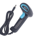 Wired Barcode Scanner With Quick Response Voice Feedback And QR Code Reading For Inventory Management, ergonomic grip, USB cable