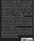 Back cover of Kickstart Your Backyard Tech Game With This No Sweat ESP32 Project Handbook detailing IoT project instructions.
