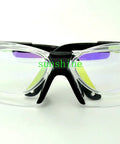 Kickass Double Layer Safety Glasses For CO2 Carbon Dioxide Laser Work With Hella Secure Optical Density Plus Six Protection and Slick Ninety Percent Clarity For Pro Grade Shop Jobs, clear lens design.