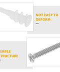 Heavy Duty Drywall And Concrete Anchors Kit With Stainless Steel And Plastic Screws image of plastic anchor and steel screw