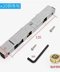 Kickass Stainless Steel Sliding Door Rollers With Double Copper Wheels For Glass And Aluminum Windows Dead Simple Slider Pulley Hardware Goes Like Clockwork, includes roller assembly with screws and tools.