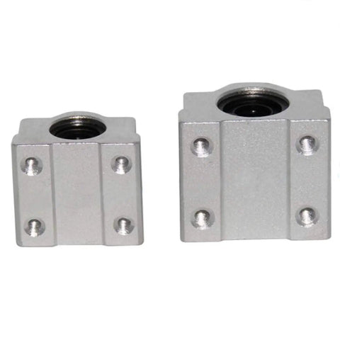 4 Pack Linear Motion Bearing Slides With Bushings SCS8UU For CNC Builds, 3D Printer Parts, Precision Machinery Tools, front view