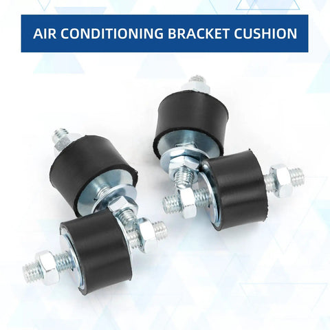 Heavy Duty M8 Rubber Shock Absorber Mounts 40X30mm 4 Pack Anti Vibration Isolators With Hex Nuts for air conditioning brackets.