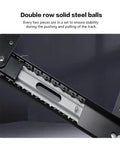 Tough As Nails Stainless Steel Self Closing Reversible Door Hinge For Wardrobes And Pocket Doors With Slick Sliding Bearings and double row solid steel balls.