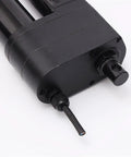 Close-up of Slick DC 12V Electric Linear Actuator Push 8000N with 450Mm stroke and 10Mm shaft in black aluminum alloy.