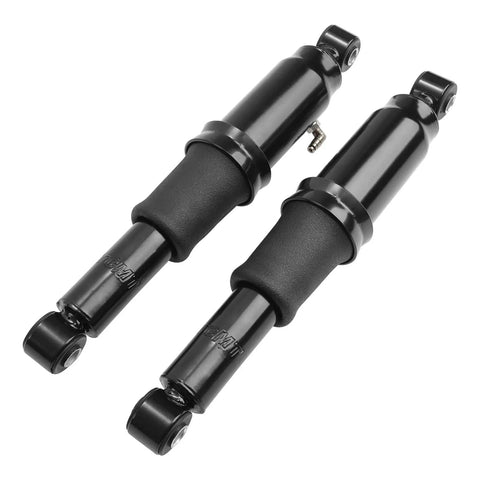 Transform Your Harley With Sick Air Ride Suspension Kit Touring 1994-2025 Adjustable Shocks close-up view of black air shocks.