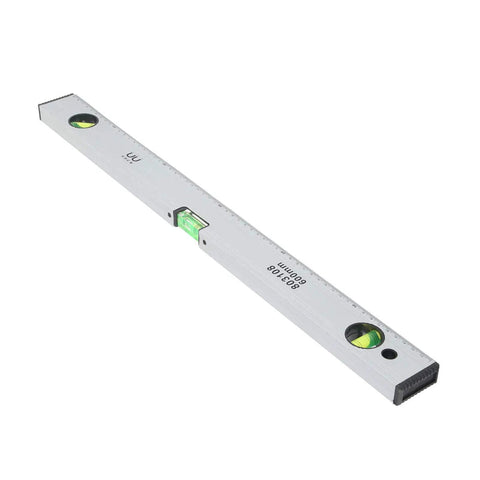 LEEZAD 19Inch Magnetic Torpedos Level, Aluminum Alloy Spirits Level, 600mm ruler with clear bubbles and measuring scale.
