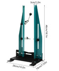 Wheel Truing Stand Pro Grade Wheel Maintenance Tool For 16 To 27.5 Inch Wheels with height and width measurements shown.