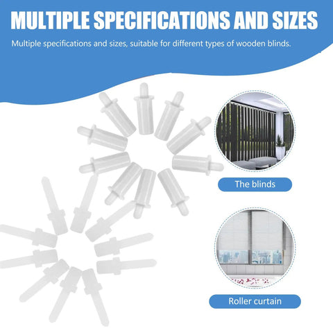 Top Tier Shutter Repair Pins Kit Featuring Heavy Duty Push Pin Clips For Window Louver And Shutter Hardware Replacement, various sizes shown for blinds.