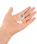 Dryer Door Latch Replacement Kit, 6 Piece Set, Plastic And Stainless Steel Build, Easy Install, Precise Fit, Boosts Dryer Safety And Efficiency For Most Washers And Dryers, shown in hand