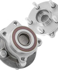 Front Wheel Hub Bearing Assembly 2 Pack Fits Subaru Forester Impreza Crosstrek 2014 Through 2021, showing detailed metal construction.