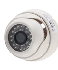 Rock Solid 1080P Hd Dome Security Camera With Hella Crisp Infrared Night Vision And 3.6Mm Lens For Outdoor Use, white dome design with infrared LEDs.