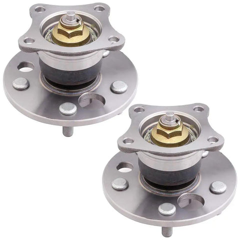 Plug And Play Rear Wheel Bearing Hub Kit Fits 1999 To 2003 Toyota Solara 3.0L 2.2L showing two metallic hubs with bolts.