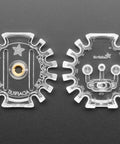Dope Clear Shield Case For Circuit Playground Express And Bluefruit Boards Snap Fit Electronics Housing showing clear polycarbonate design.