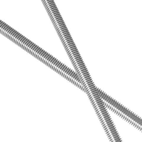 Fully threaded rods, two 12-inch 3/8-16 stainless steel (304)