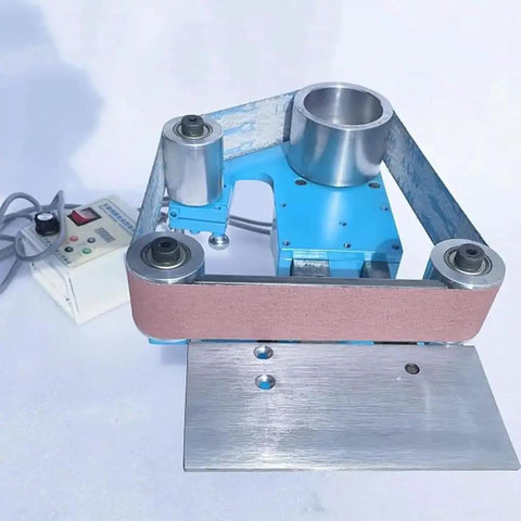 No Fuss Heavy Duty Electric Belt Sander Featuring 750 Watt Brushless Motor And 915 X 50 Millimeter Sanding Belt for grinding and polishing.