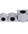Linear Motion Bearing Slides SCS10UU SCS12UU SCS16UU 10mm 12mm 16mm Length For CNC Parts And 3D Printer Builds Inside Diameter 12mm Pro Grade Precision Smooth Low Friction Guide Rails, three aluminum bearing blocks