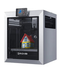 Next Level 3D Printer Featuring A Heavy Duty Enclosed Chamber And Scorching Hot Extruder That Crushes Carbon Filled Filaments And High Heat Plastics For Tinkerers And Makers Wanting Flawless Prints Without The Drama printing a colorful house model inside its chamber.