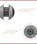Close-up of Top Shelf Single Cylinder Deadbolt With A Sleek Hidden Ball Handle For Interior Bedroom Doors Keyed Alike features.