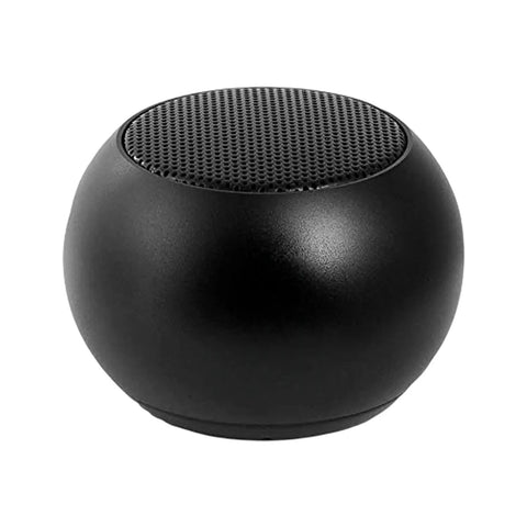 Rock Solid Universal Laptop Dock With Built In Crisp Audio For Next Level Quad 4K Or Bold 8K Video And Blazing 40Gbps Data Flow Total Game Changer Setup For Modern Laptops black spherical speaker with a textured top.