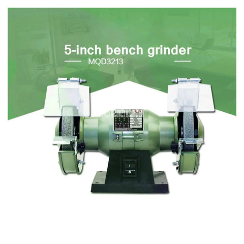 Heavy Duty Multi Function Bench Grinder And Electric Knife Sharpener With 5 Inch Polishing Wheel, powerful motor, compact design.