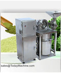 Industrial Grinding Machine For Chili Cassava Sesame And Coconut With Cyclone Separator And Dust Collector Heavy Duty Pulverizer For Food Processing Applications next to green powder.