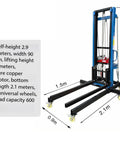 Rock Solid Mobile Platform Lift 3 In 1 Wheeled Material Hoist For Builders Hella Sturdy Steel Cart 2.9m height for lifting up to 5 meters.