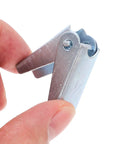 Close-up of a toggle bolt from Heavy Duty Toggle Bolt And Wall Anchors Kit For Drywall And Hollow Walls For DIYers, 48-Piece Carbon Steel Set