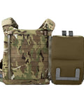 Tactical Zip On Back Panel Double Pouch Assault Modular Backpack for V5 Vest Made With 500D Nylon Lightweight Waterproof Gear Organizer