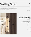 Heavy Duty Concealed Door Hinges With Silent Ball Bearings For Smooth 180 Degree Swing And Rock Solid Kitchen Cabinet Mounting In All Season Matte Black Finish, showing slotted dimensions for installation.