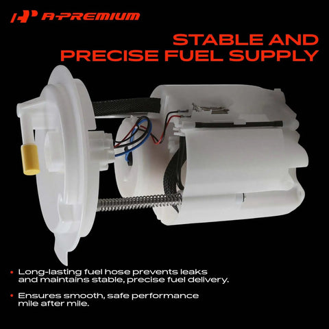 No Hassle Plug And Play Electric Fuel Pump Module Assembly for Chrysler 200 2011 2014, showing parts and connectors.