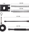Pro Grade Engine Alignment Tool And Gimbal Bearing Installer Puller Set For Alpha Alpha 1 MR Bravo OMC Volvo MerCruiser Sterndrives components and dimensions.