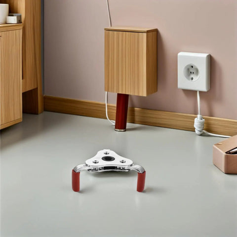 Heavy Duty Aluminum Alloy Smoke Sensor Disassembly Tool Set Featuring Smooth Transducer Head Remover on a clean floor.