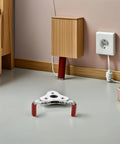 Heavy Duty Pro Grade Aluminum Smoke Detector Removal Tool With Universal Fit, placed on a floor near furniture.