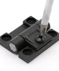 Black Plastic Adjustable Friction Torque Hinge for Cabinets and Furniture Doors, Easy Positioning and Durable 1 Piece XK513-3B installation