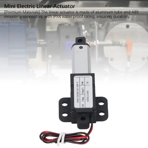 Compact 24V Linear Actuator With Splash Proof Housing And Zero Drama Wiring For Custom Builds Smooth One Point Two Inch Stroke With Tight Control And Dope Reliability To Kickstart Any Gear Project - aluminum tube design with IPX4 waterproof rating.