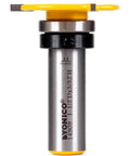 Top Bearing Slot Cutter Router Bit Three Thirty Second Width Half Shank Knockout Performance With Premium Carbide Blades, close view.